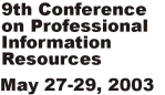 9th Conference on Professional Information Resources