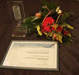 Fotografie ocenění pro nominaci Oborová brána knihovnictví a informační vědy, KIV